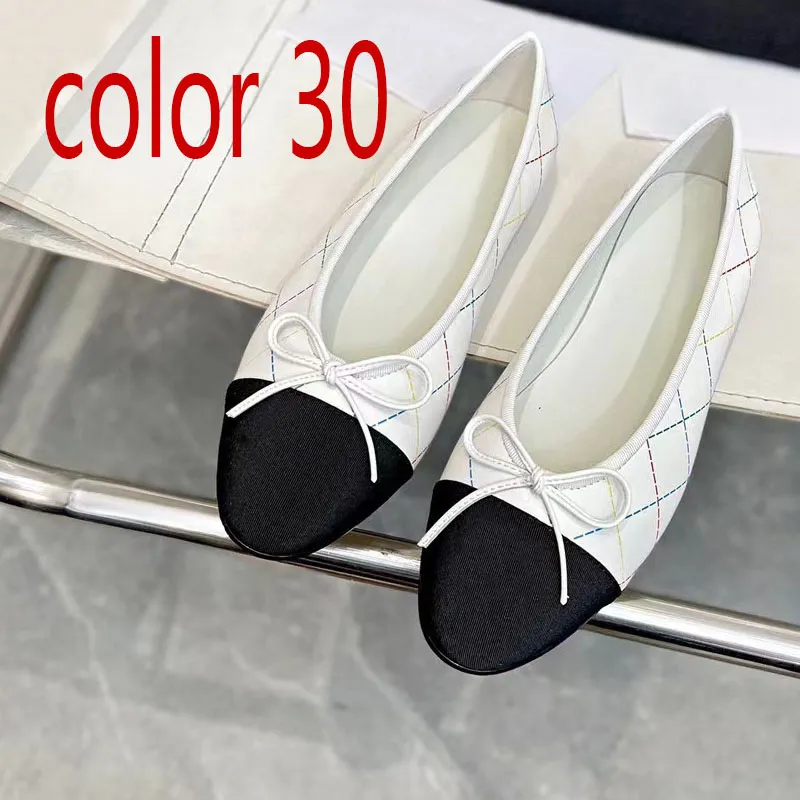 Kleid Damen Designer Ballettschuhe Damen Schuhe Frühling Herbst Neue Bogen Mode Flache Bootsschuh Dame Leder Lazy Dance_voghion.com