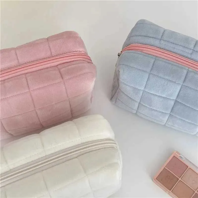 Kosmetiktasche aus massivem Fell, große Damen-Organizer mit Reißverschluss, Handtasche, Schreibwaren, Bleistiftbox, Reise-Make-up-Stanze_voghion.com