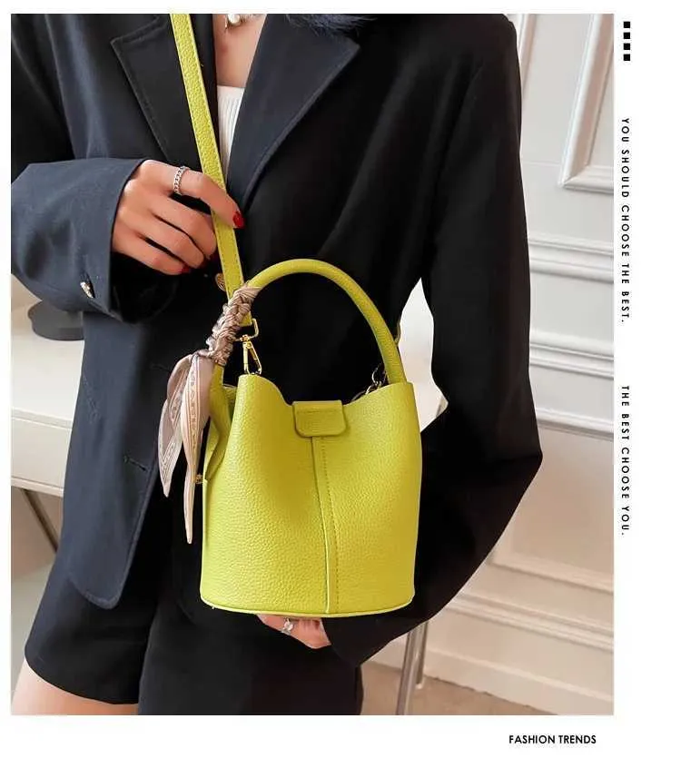 Axelremsväska för moderiktig handhållen hinkväska för kvinnor, designerväskor, handväskor och väskor, bolsos de mujerC241212_voghion.com