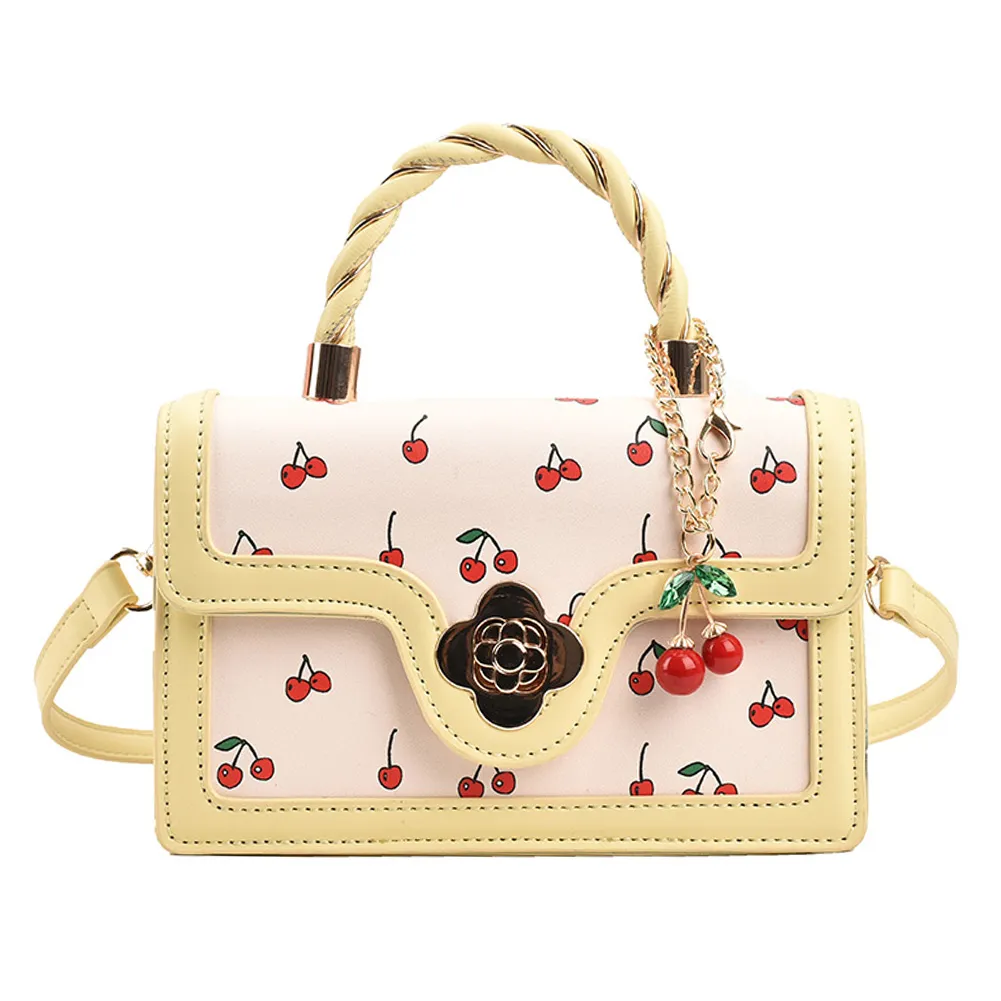 Totes Dames Kersen Schoudertas Verstelbare Band Zoete Crossbody Veelzijdige Mode Tote Handtas Vrouwelijke Dagelijkse Reis_voghion.com