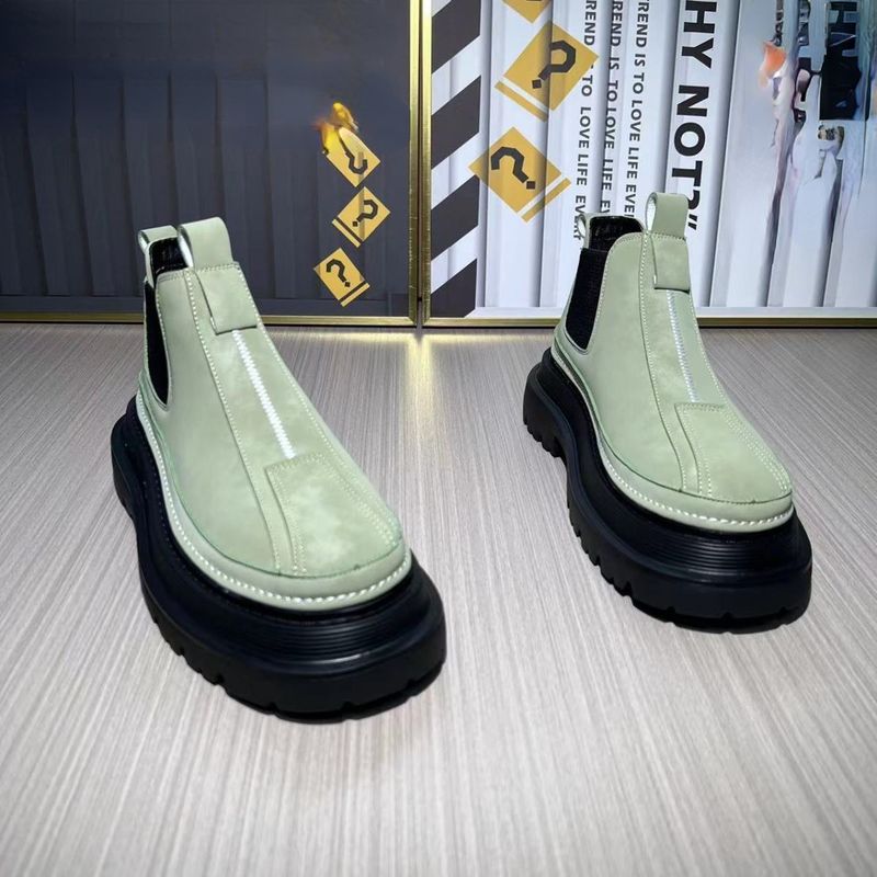 Herbst Neuankömmg Mode lässig britischen Stil Designer Motorrads tiefel bequeme hoge Winter warm Herren schuhe_voghion.com