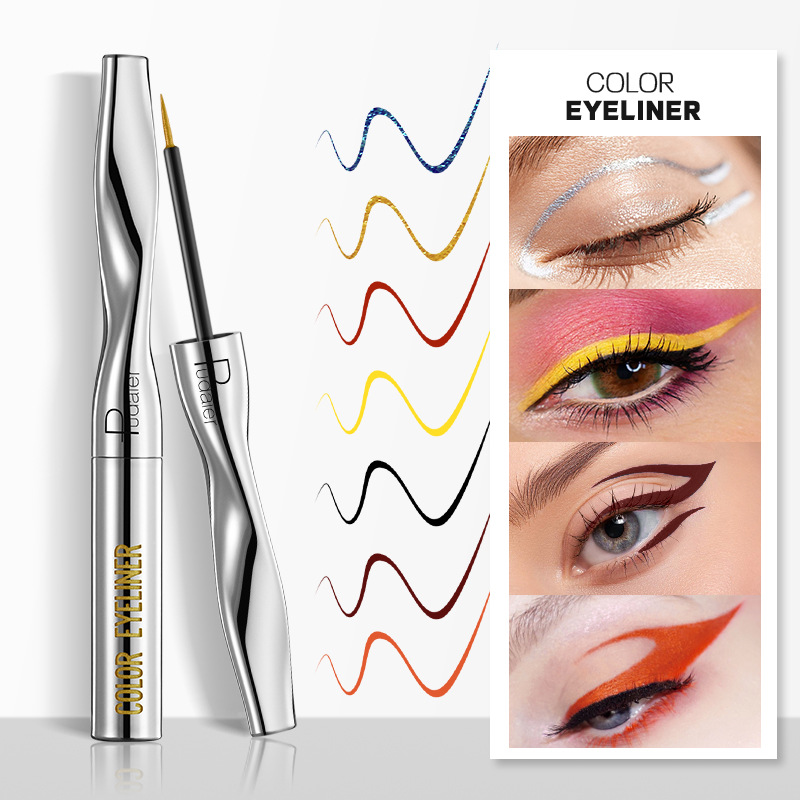 Eyeliner Kalem Dayanıklı Su Geçirmez Çok İnce Renkli Sıvı Eyeliner Kalem_voghion.com