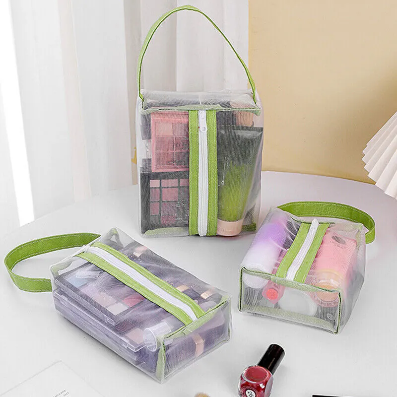 Neu Mesh Transparente Kosmetik Frauen Reise Make-Up Fall Lippenstift Lagerung Pouch Casual Zipper_voghion.com