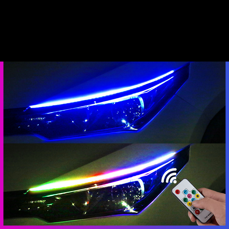 Feu de circulation diurne, clignotant, bande de guidage de lumière universelle, modification de voiture, bande lumineuse décorative, bande lumineuse LED super brillante