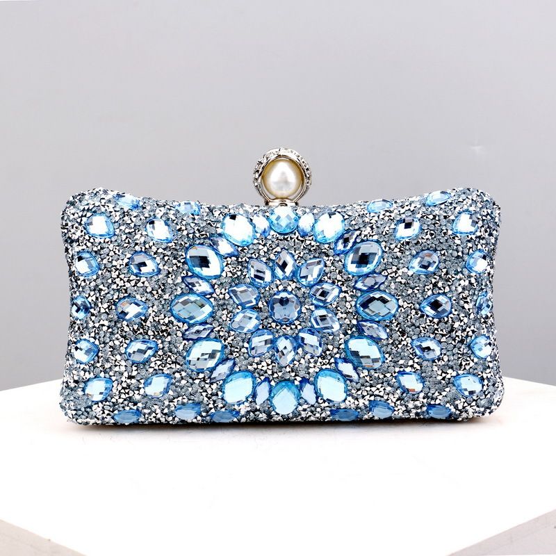 Sac de soirée polyvalent pour banquet de mode féminine avec incrustations de diamants populaires_voghion.com