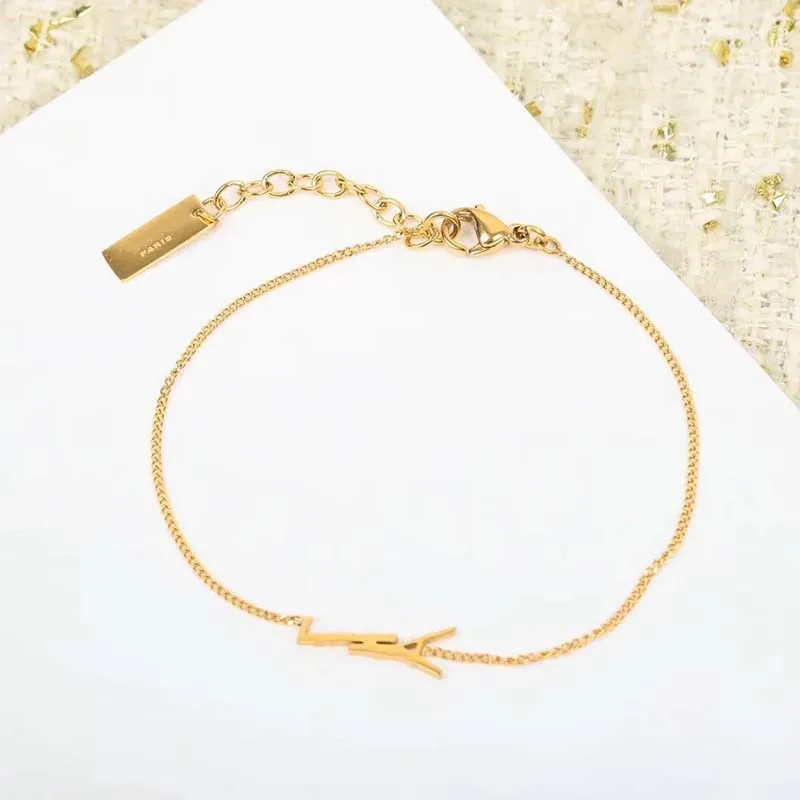 Schmuck für Armbänder Kettenarmband mit Box Silber vergoldet eleganter Damenschmuck Designer_voghion.com