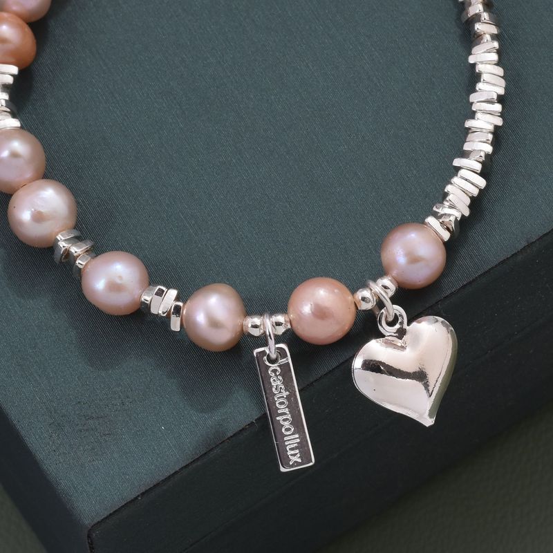 Braccialetto di perle Danshui, edizione coreana consigliata, Little Sweet Potato 2024, argento spezzato, amore fatto a mano_voghion.com