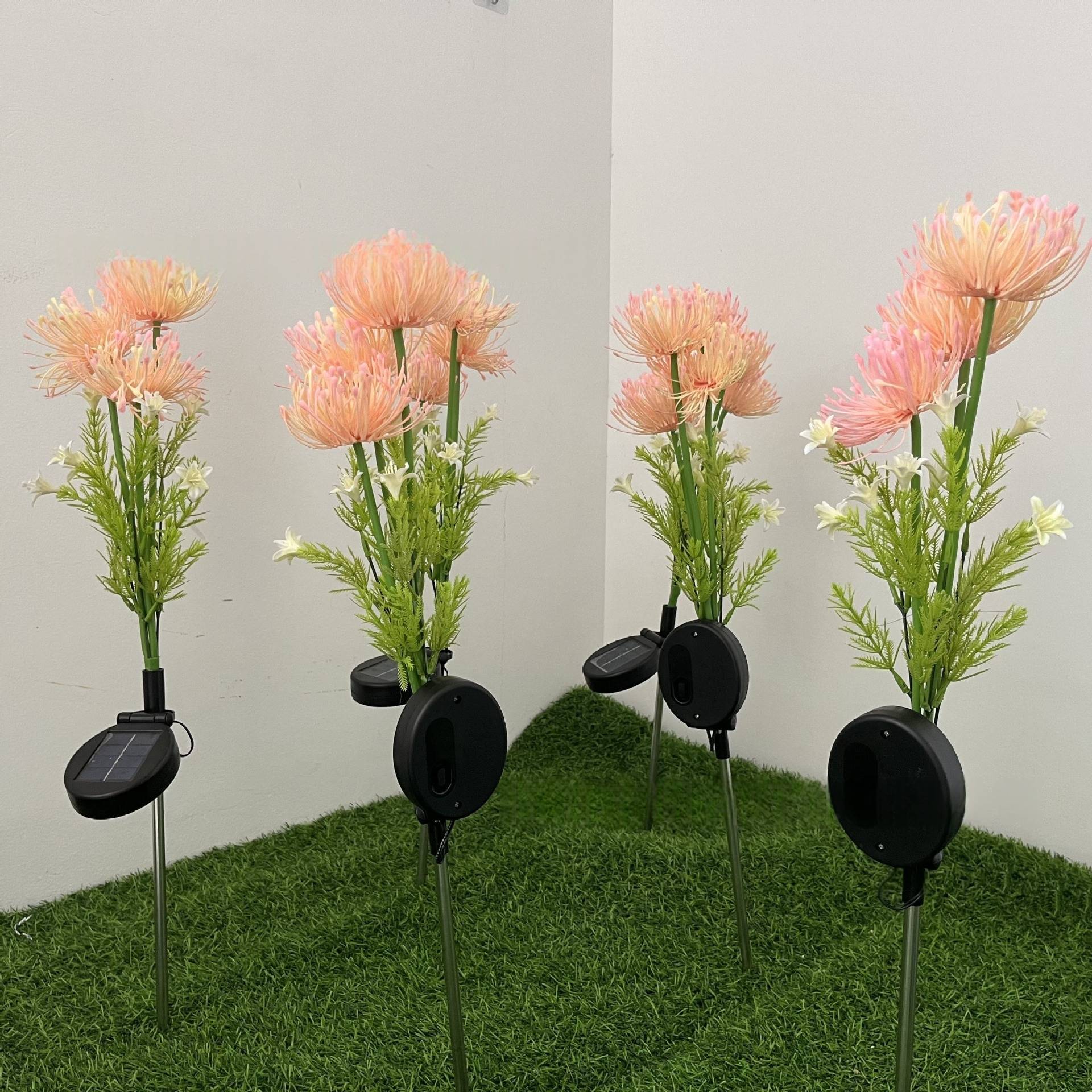 Solar-Powered Spider Lily Stake Lights – Waterproof Outdoor Garden Decor With Realistic Floral Design, Warm White & RGB Color-Changing LEDs