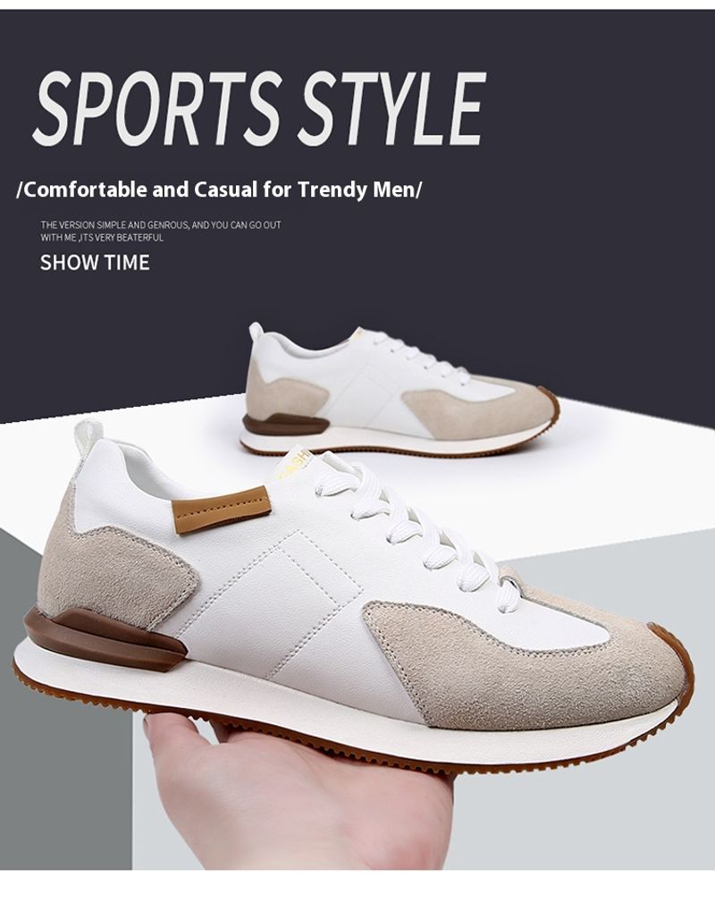 Schuhe Atmungsaktive Sommer Sneakers Casual Leder Kleine Weiße Herrenschuhe Sind Vielseitig_voghion.com