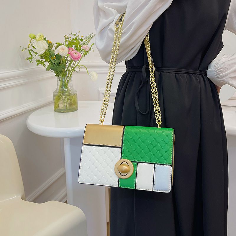 High-End-Tasche für Damen 2023 neue modische Schulter-Umhängetasche Kontrastfarbennähte große Kapazität kleine_voghion.com