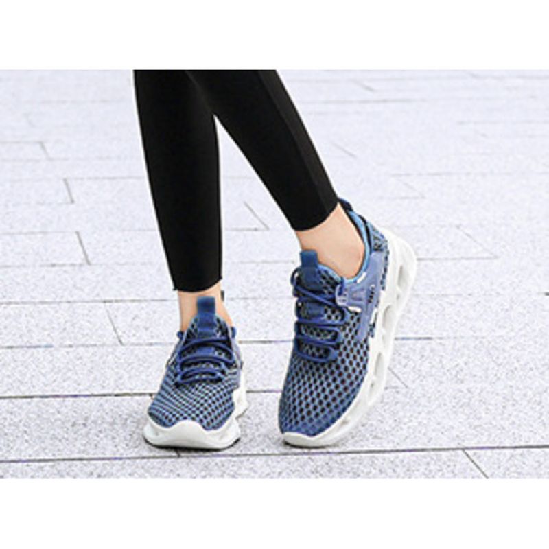 Sports Summer New Thick Soles Comfortable Mesh Breathable Men's And Women's Low Top Thin Running Shoes_desvips.com