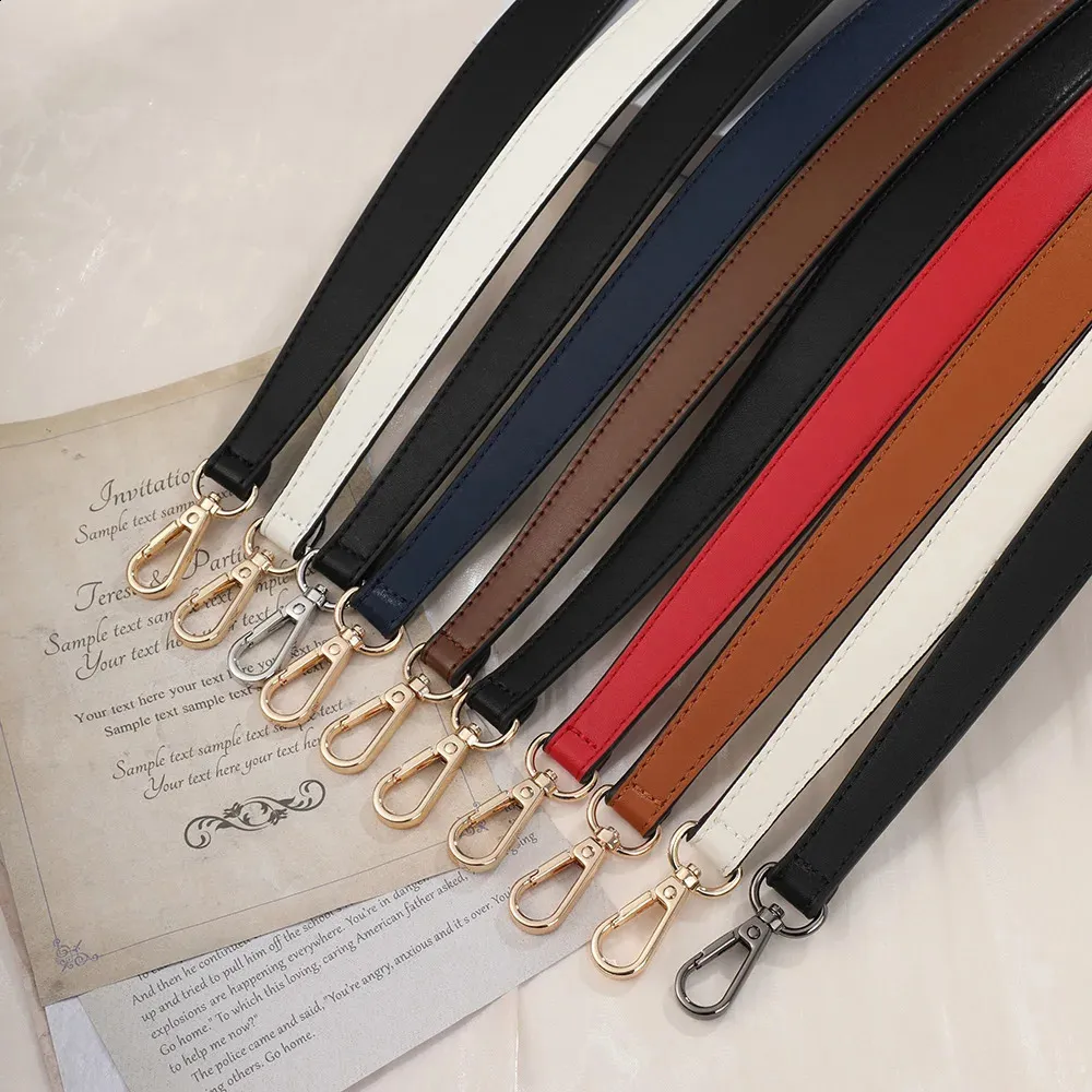 100% Genuine Leather Handbags Handles For Handbag Short Purse Strap Golden Buckle Replacement Bag Belt Band 240729_voghion.com