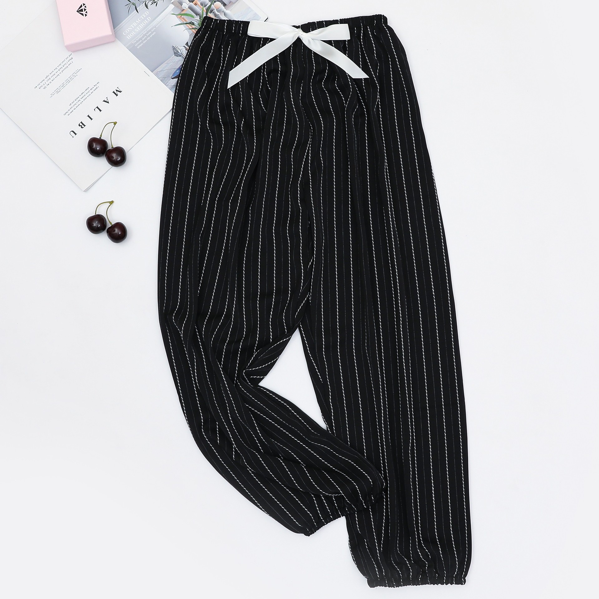 Women's Sleepwears  Thin breathable bloomers plus size loose casual ankle pants_voghion.com