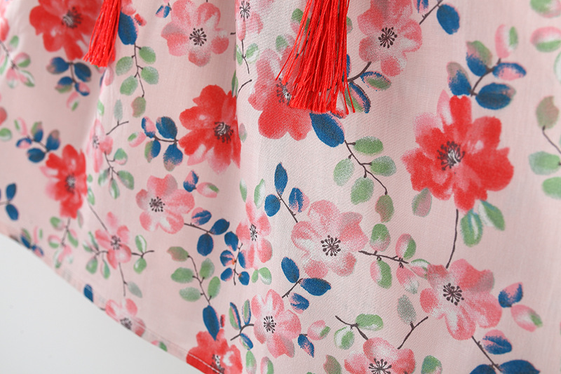 Baby Girl Clothes Summer Traditional Chinese Style Cheongsam Bowtie Pendant Dress_voghion.com