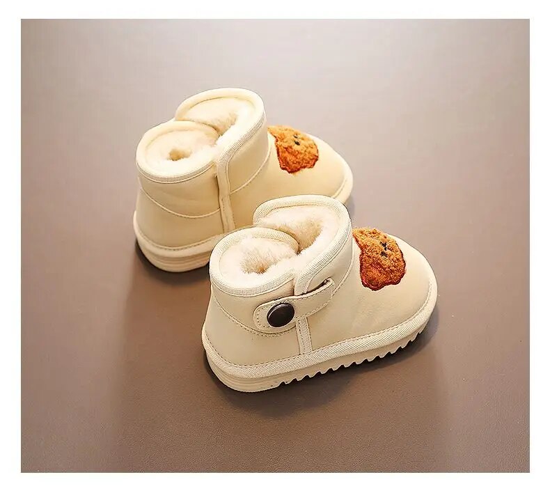 Inverno caldo bambini neve ragazzi nuove ragazze all'aperto più stivaletti addensati pelosi scarpe antiscivolo per studenti per bambini_voghion.com