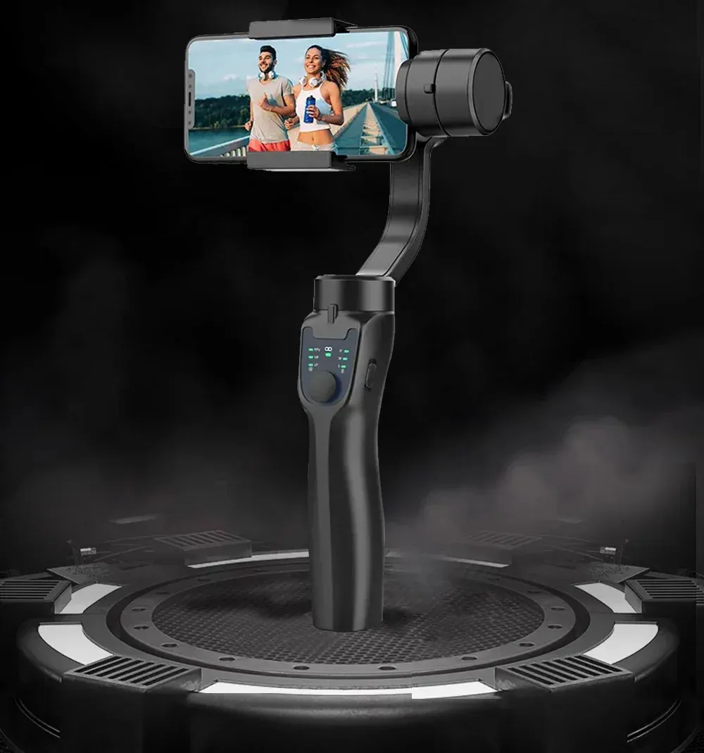 QAML F8 Handheld 3-axis Universal Joint Phone Holder Used As An Anti Vibration Video Recording Stabilizer For_voghion.com