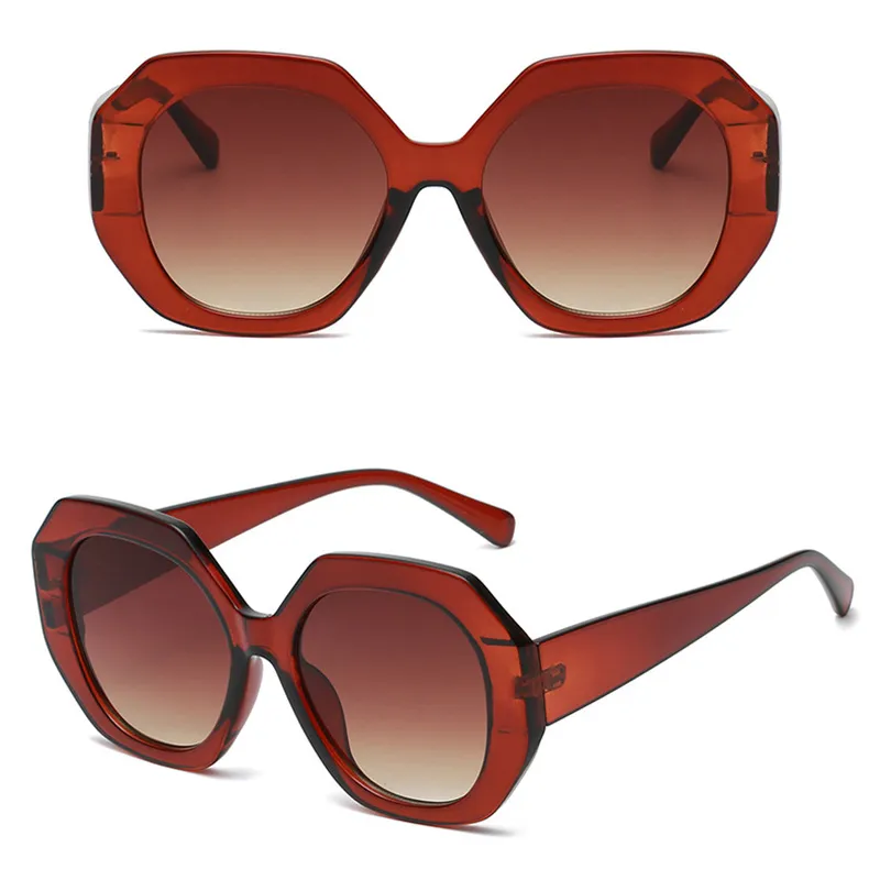 Designer sechseckige Sonnenbrille Herren Damen Strand Sonnenbrille UV-Schutz Designer Brille Gradient Fashion 2112 Marke_voghion.com