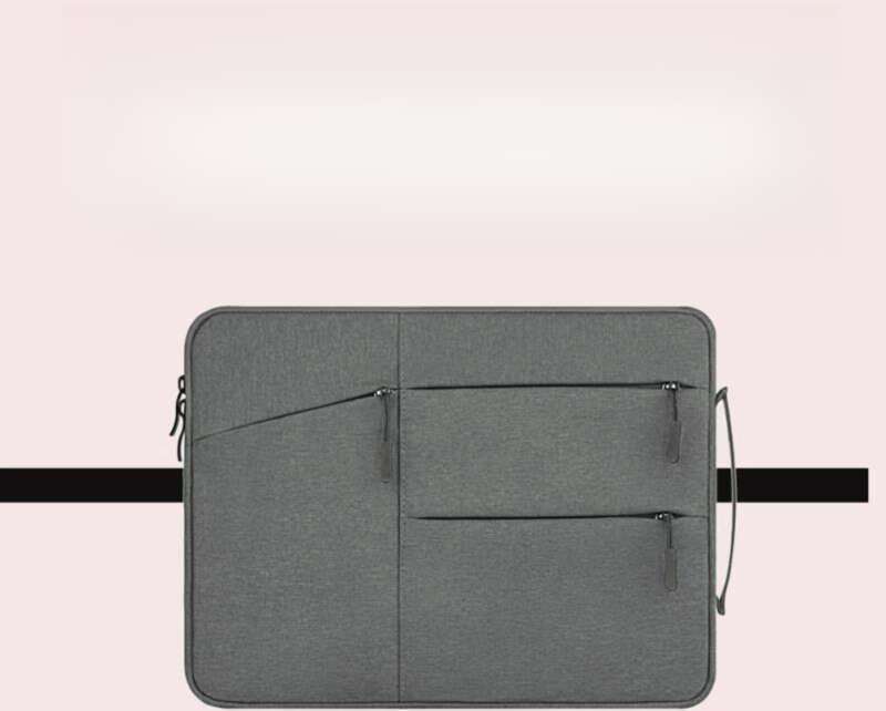 Dubbellaags dikke pluche handtas, 8-inch laptoptas voor casual gebruik_voghion.com