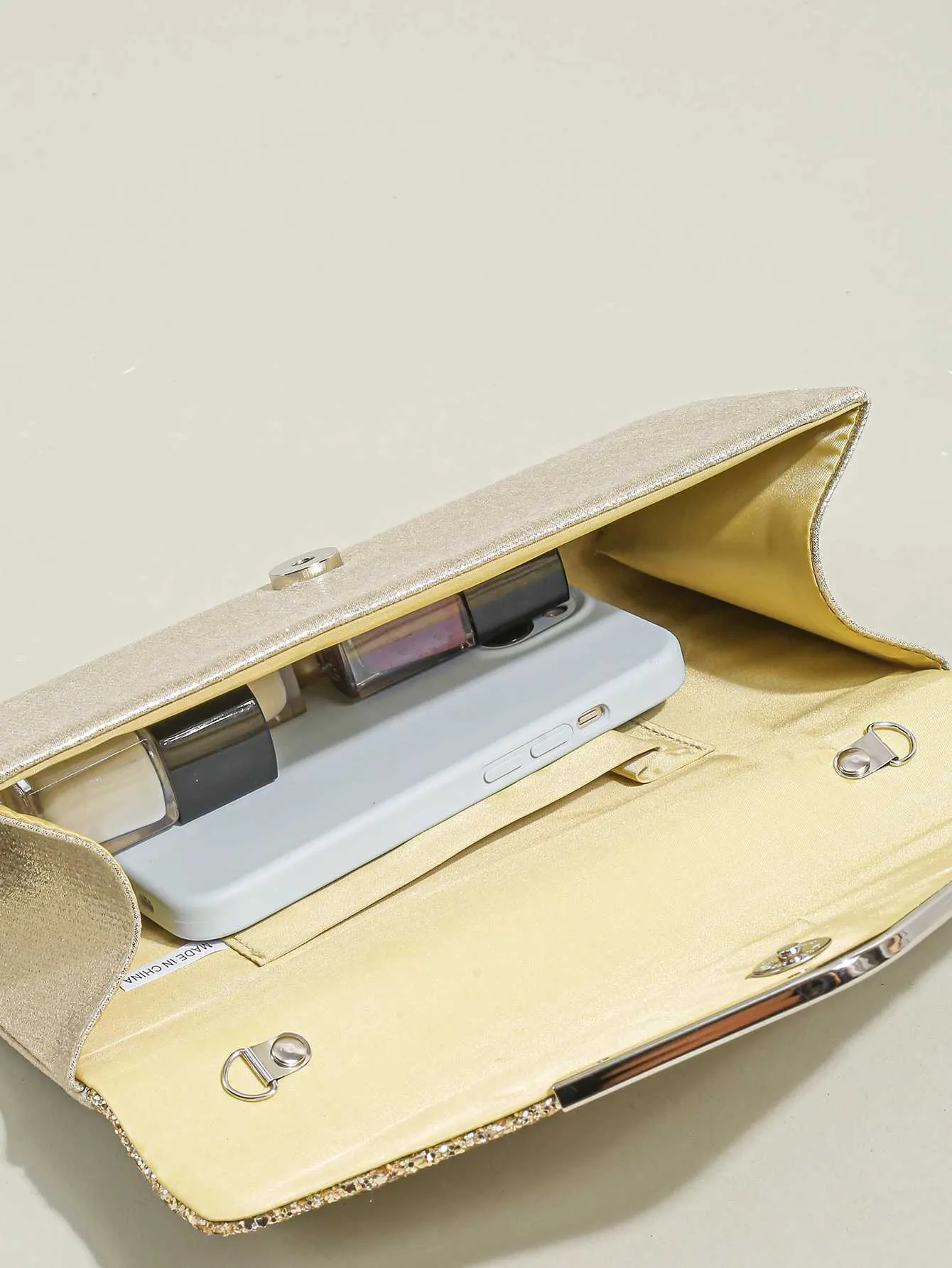 Womens evening envelope handbag promotion sequin clutch wallet shoulder chain cross body bag Y241019_voghion.com