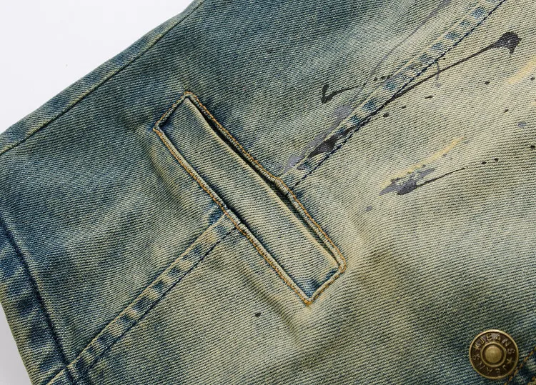 Men's Vests Sleeveless Denim Plus Vintage Cowboy Brand Size Personalized Men Casual Cardigan Vest Jacketovercoat Jeans_voghion.com