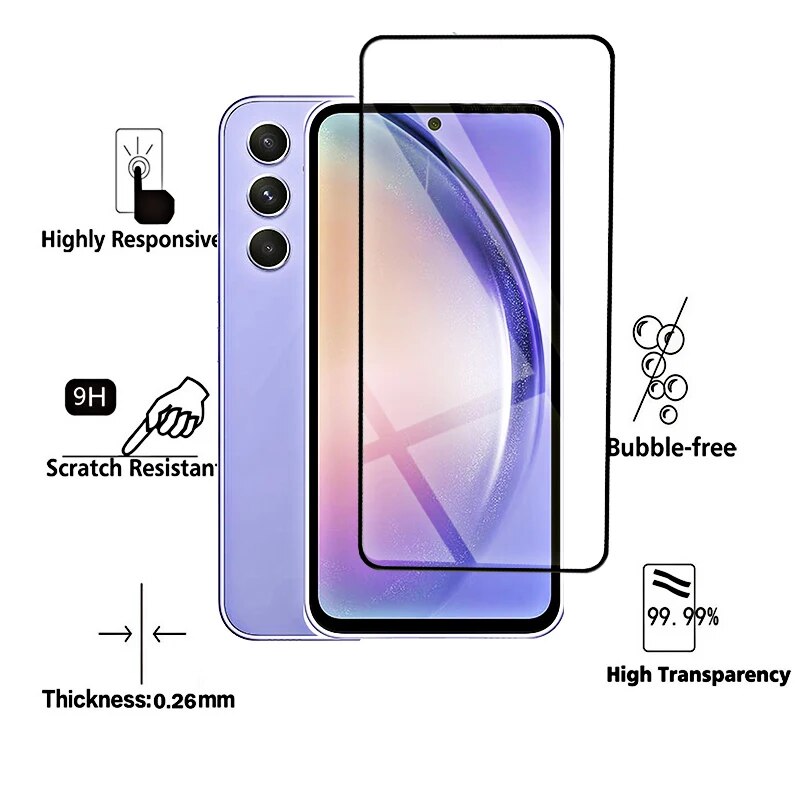 Gehärtete Glas Écran Protector Fir Samsung A14 A34 A54 A53 A52 A52S 5G A13 A12 A33 A32 A51 A50S A71 A72 A70 A31 A30S 10_voghion.com