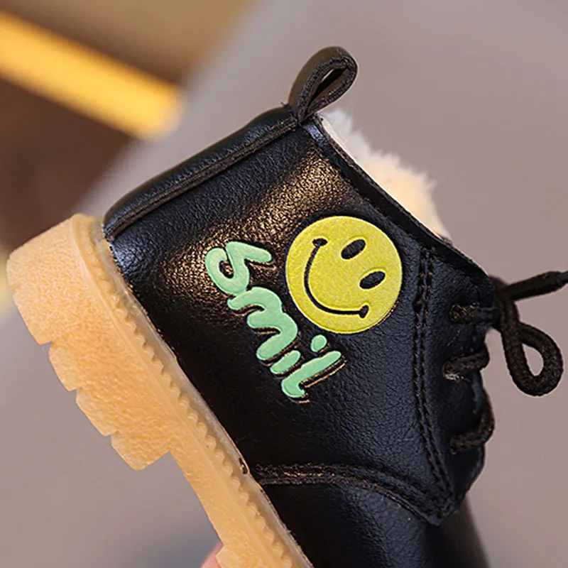 Batolata Děti Zima Kojenec Teplý Tlustý Chlapci Dívky Snow Cutefeet Little Baby Kožené Bavlněné kozačky Móda Měkké Velikosti 16 -_voghion.com