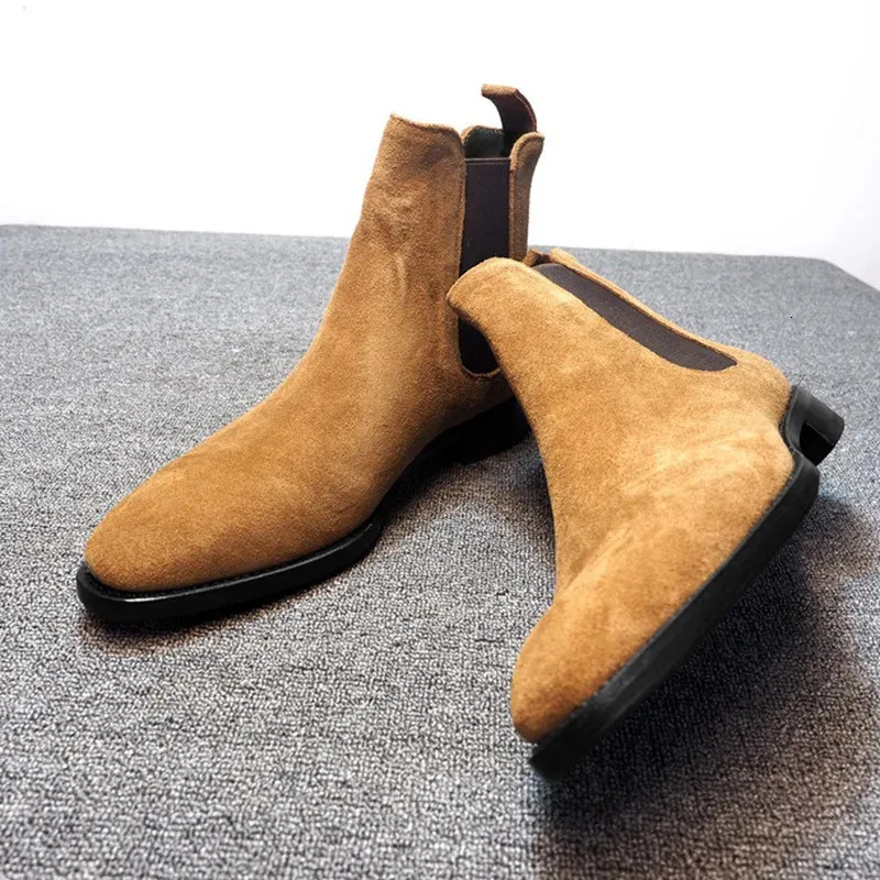 Cizme casual de calitate pentru bărbați, la modă, stil vintage, cu rochie clasică de cowboy, 240703_voghion.com