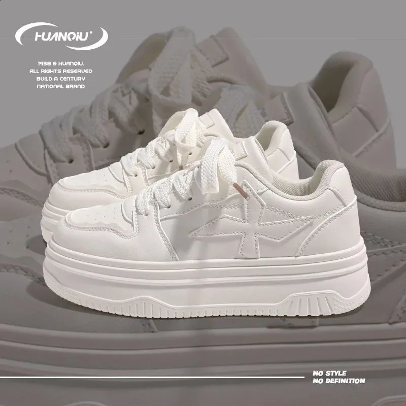 Fashion White Chunky Womens Casual Vulcanized Shoes Platform Sports Running Sho Sneakers for Women Trends 240801_voghion.com