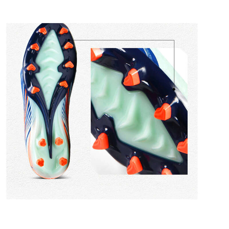 Paire de chaussures de football à crampons longs et cassants, en cuir synthétique imperméable et à haute résistance au pelage_voghion.com