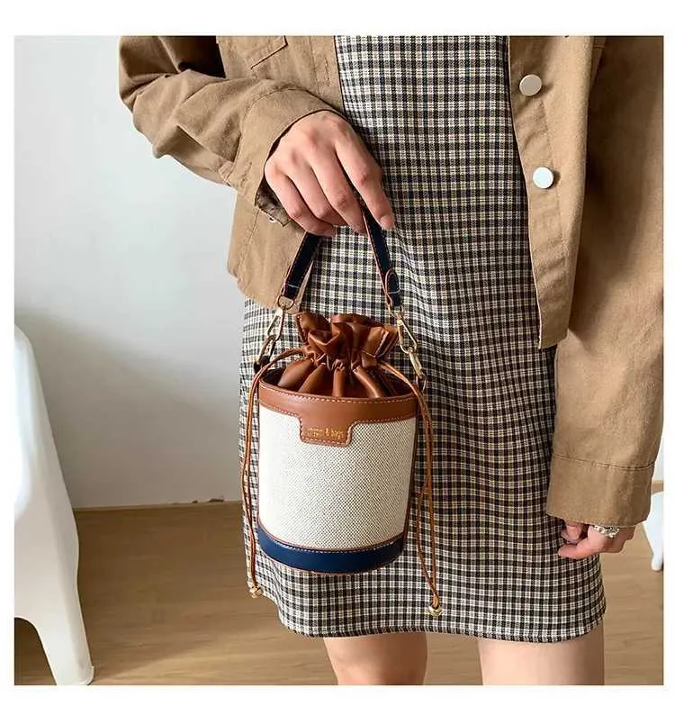 Damen Umhängetasche Cyder PU Leder Bucket Crossbody Bag Lässige Drstring Handtaschen Geldbörse für Reisen Shoppin241104_voghion.com