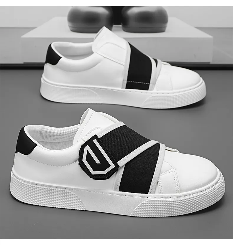Chaussures décontractées pour hommes, baskets en cuir, skateboard, extérieur, mode, plateforme, design, sport, marche, course à pied, tennis, 7ebc_voghion.com