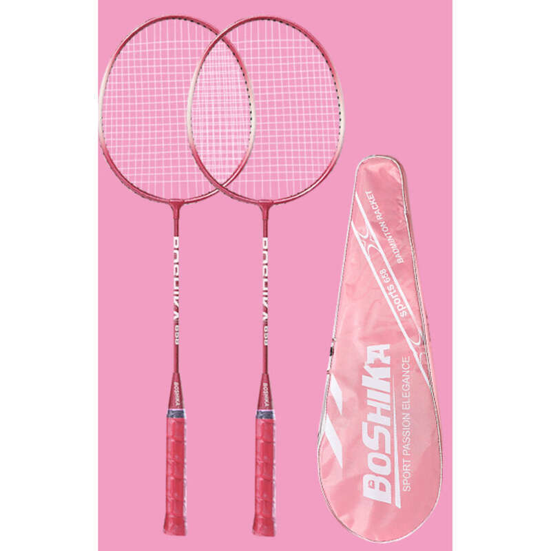 Set de rachete de badminton Boska pentru începători, copii și adulți, aliaj de fier_voghion.com