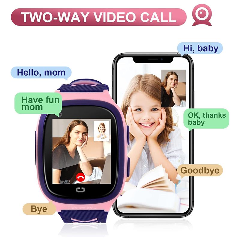 2024 Smart For Kid 4G Sim Card Video Call SOS GPS Location Student Watch for Children Boy Girl Smartwatch_voghion.com