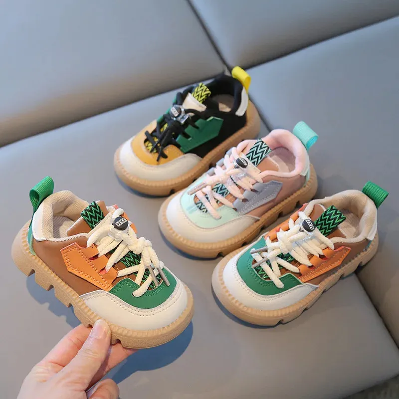 Pu Breathable Sports 2023 Spring/Summer New Baby Soft Sole Childrens Casual Shoes 240627_voghion.com