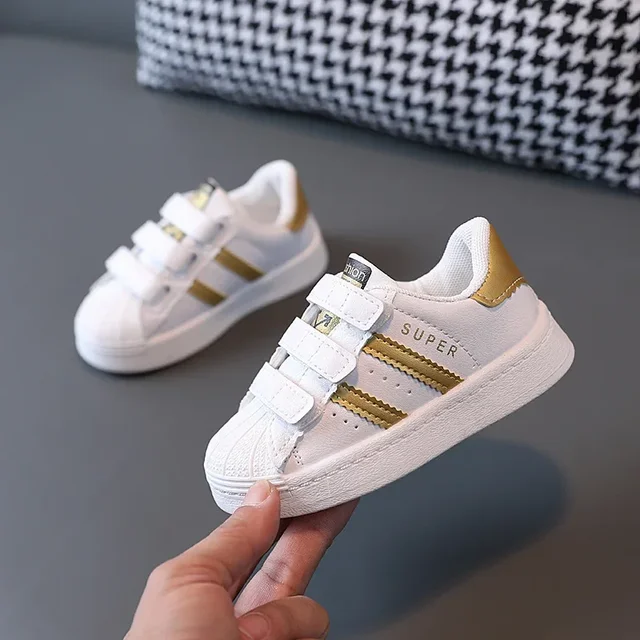 Yürümeye Başlayan Çocuk Bebek Çocuk Moda Tasarım Yürüyüş Ayakkabıları Beyaz Kaymaz Günlük Erkek Kız Nefes Alabilir Açık Hava Spor Ayakkabıları_voghion.com