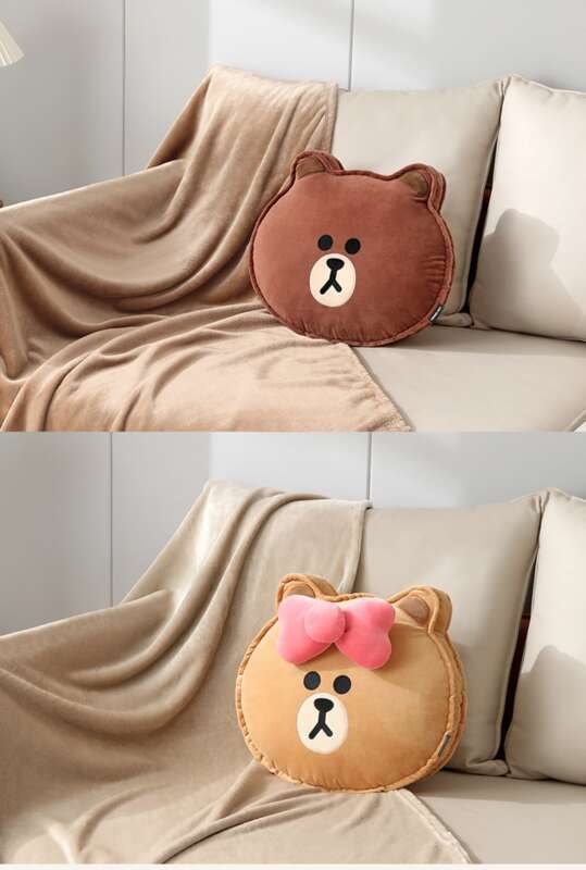 bedding Dual-use Thick Winter Blanket Office Nap Two-in-one Car Pillow_voghion.com