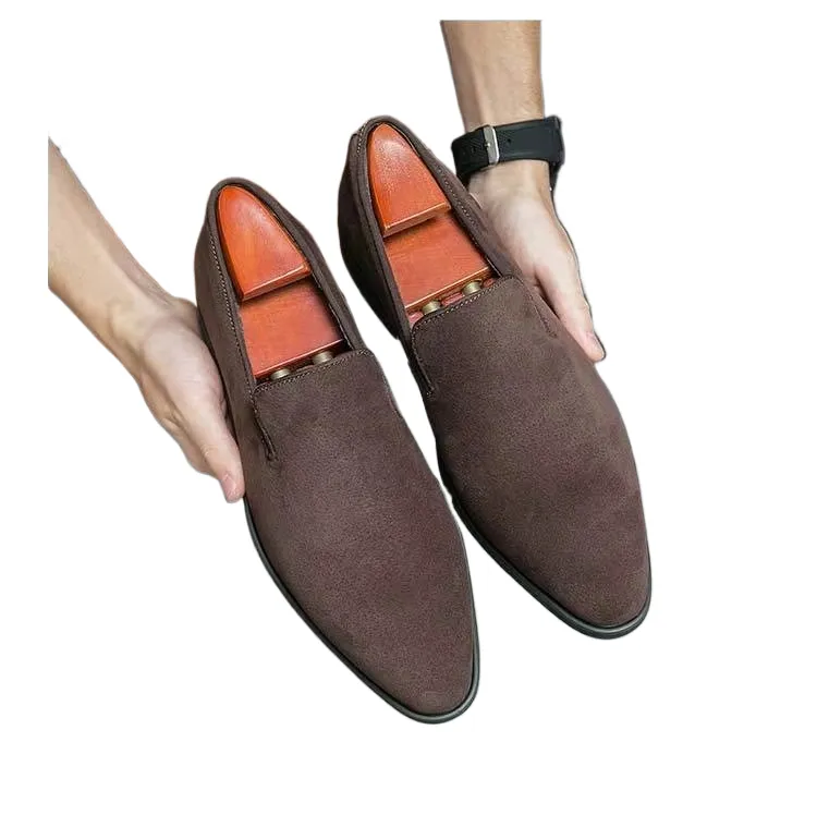 Elegantni čevlji, spomladi, italijanska dizajnerska znamka, semiš, usnje, poslovni pisarniški moški, rjavi, za nočni klub, zabavo, dostava_voghion.com
