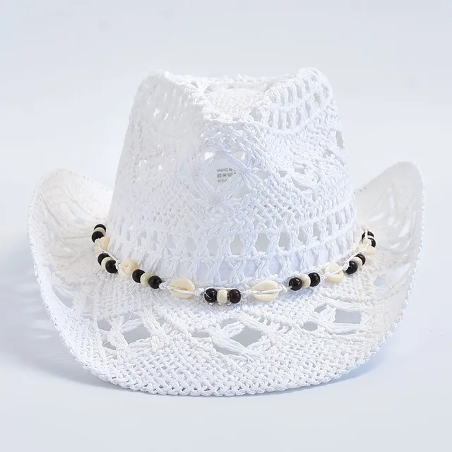 Fashion Natural Panama Straw for Women Summer Hollow Beach Sun Hats Sombrero_voghion.com