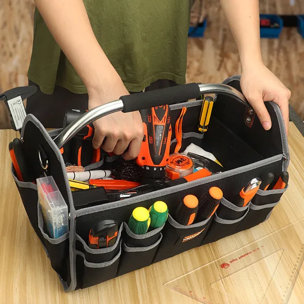 Sac à outils pour électricien robuste avec ouverture large_voghion.com