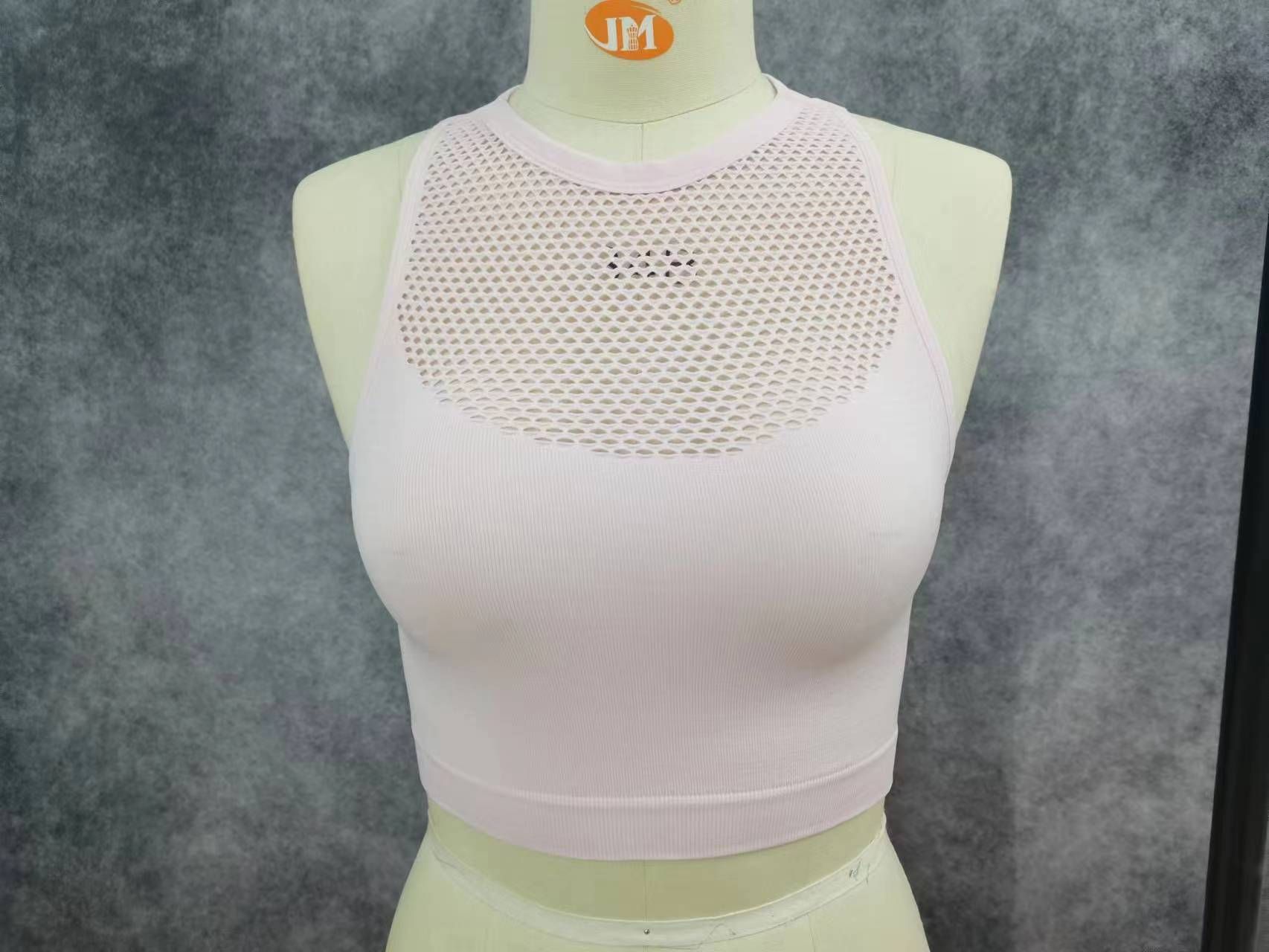 Soutien-gorge intégré avec gilet de sport évidé et sexy sans piste_voghion.com
