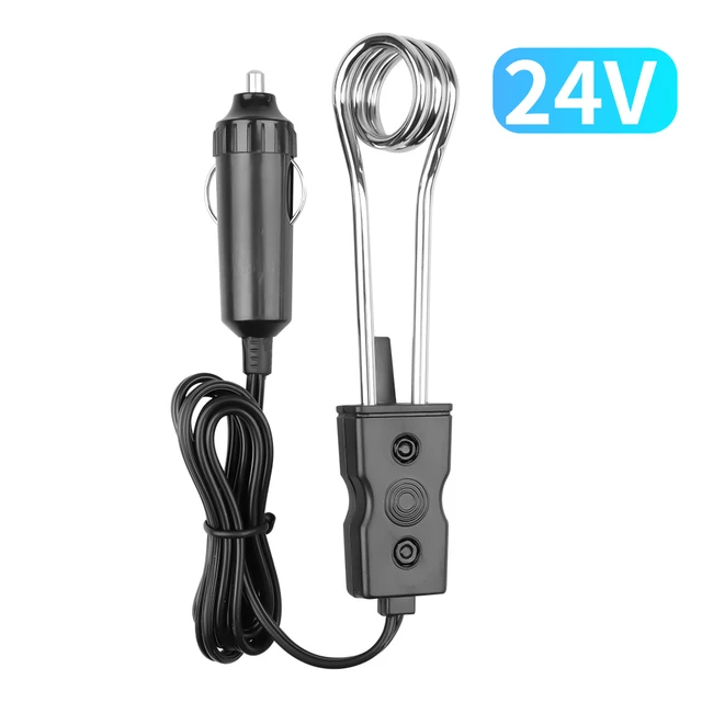 120W Electric Car Heater 12V 24V Boiler Coffee Immersion Travel Instant Hot Water Heaters Stick Universal_voghion.com
