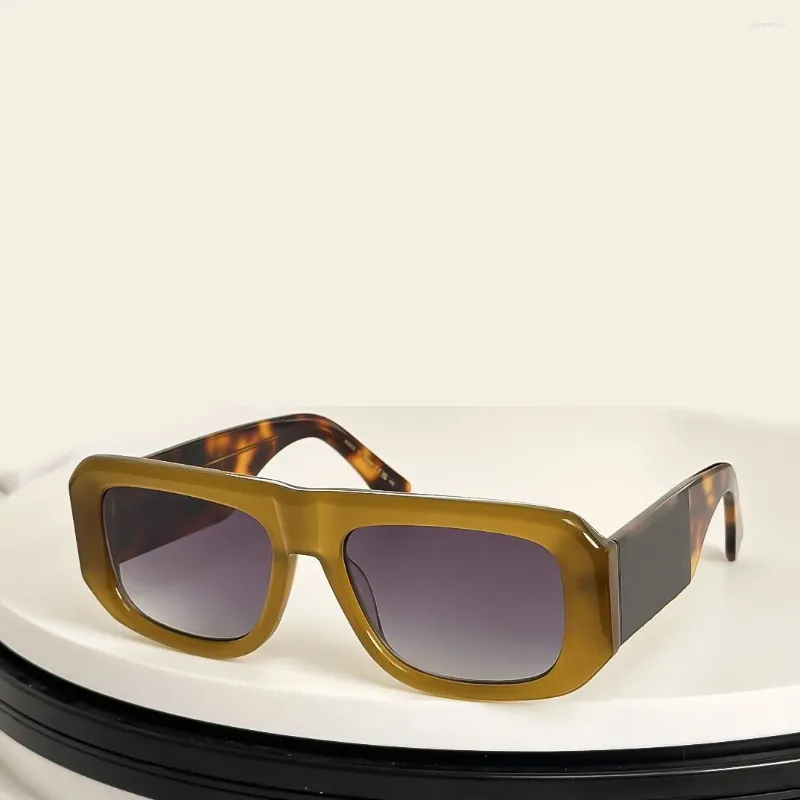Occhiali da sole da donna, alla moda, di marca, design diverso, con montatura ovale quadrata, da uomo, vintage, UV400_voghion.com