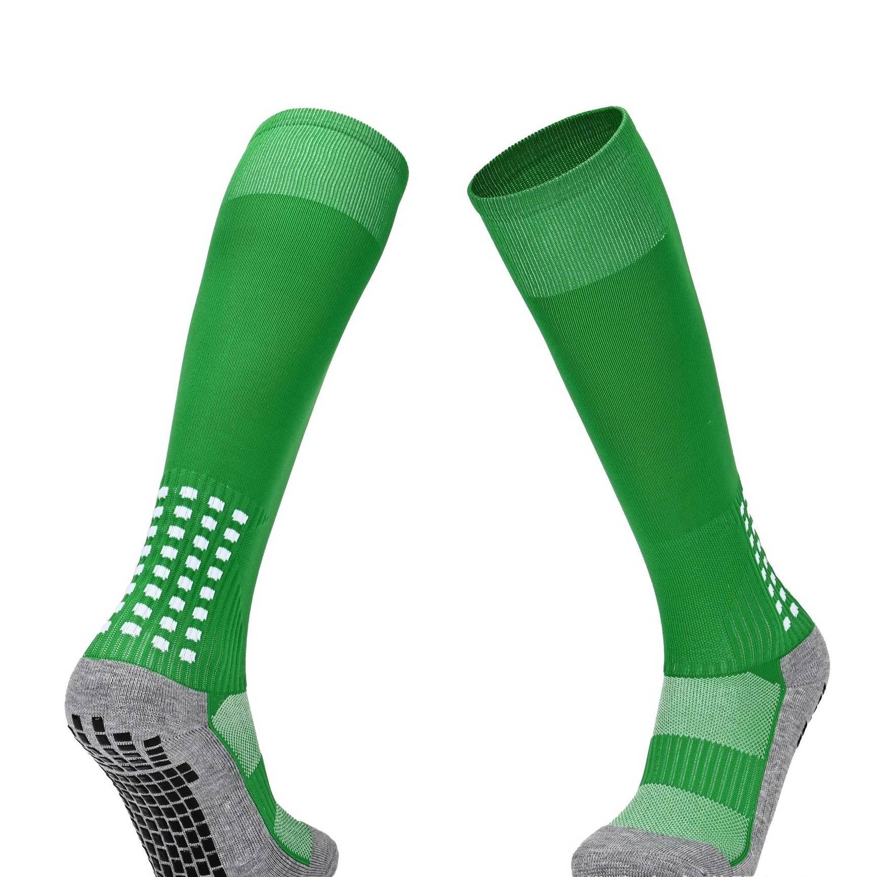 Non-Slip Football Socks For Men & Women - Knee-High Breathable Sports Socks With Cushioned Sole For Training, Running, Soccer (Multiple Colors)​_voghion.com