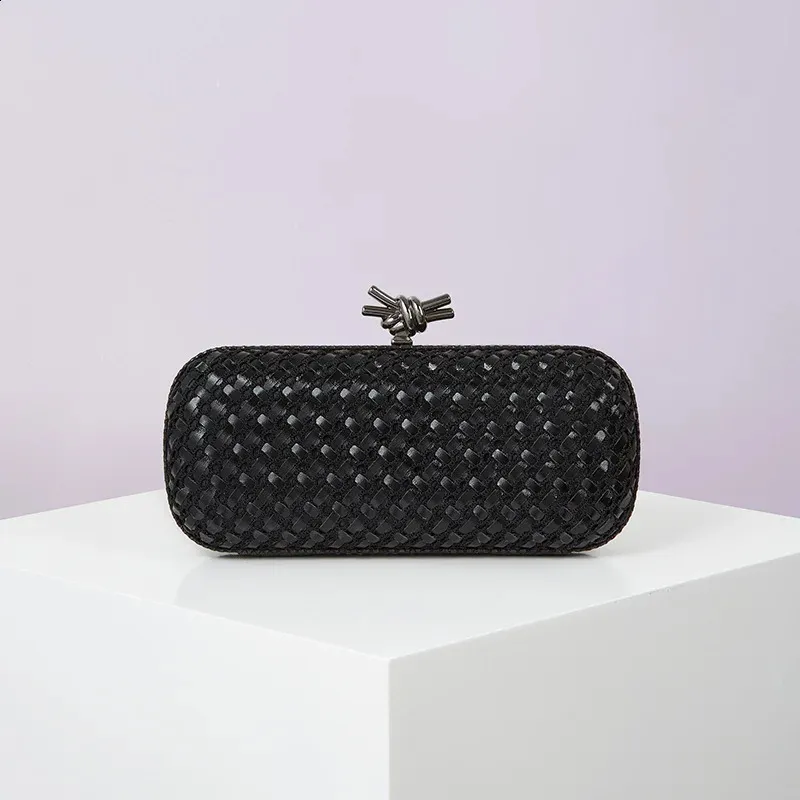 Geantă de seară aurie pentru femei, din piele și țesătură strălucitoare, elegantă, cu nod metalic, pentru petrecere_voghion.com