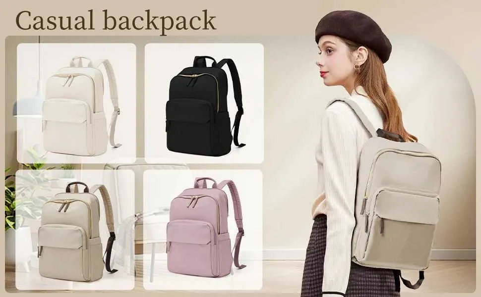 Likros for Women Fashion Travel Work Bag Business College Backpack with Laptop Compartment Anti Theft BackpackC241031_voghion.com