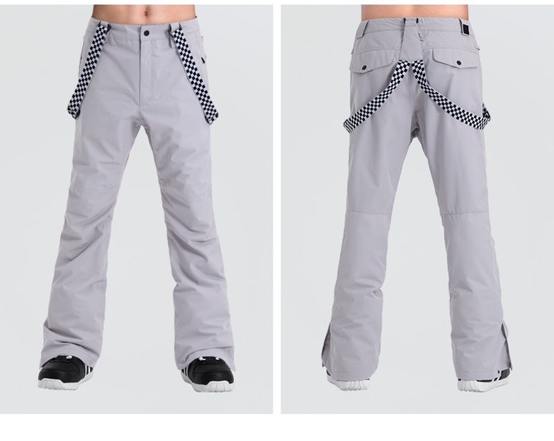 Ski Men's overalls windproof waterproof thick warm adult single and double board sports outdoor ski pants_voghion.com