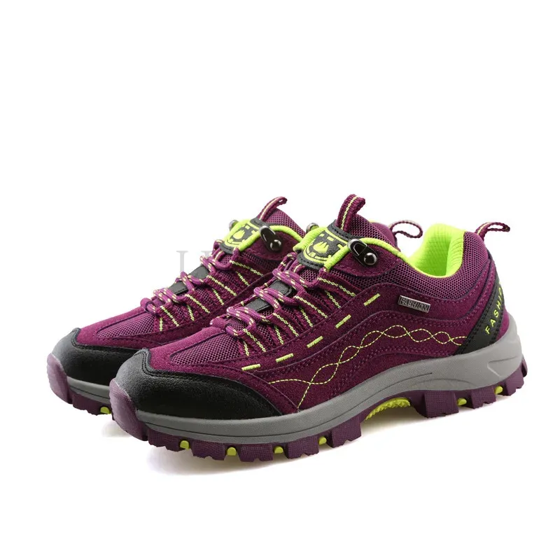 Flat Bottomed Mesh Couple Outdoor Hiking Breathable Comfortable Lightweight Anti Slip Wear Resistant Sports Shoes_voghion.com