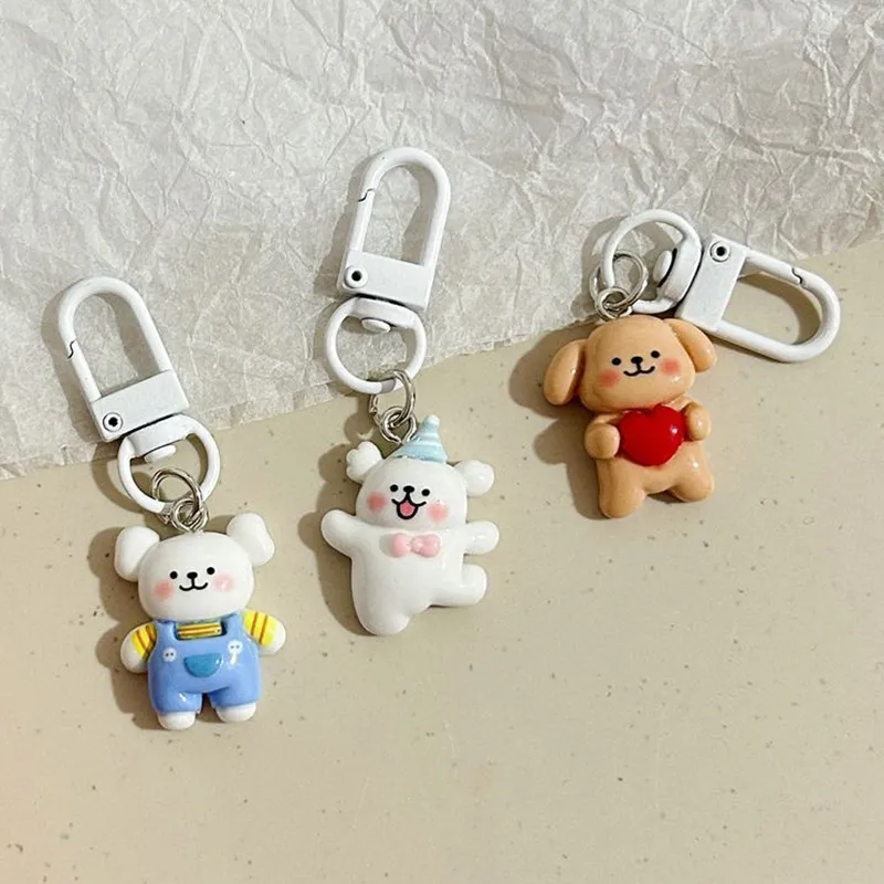 Cartoon Puppy Sleutelhanger Schattige Vlinder Knoop Liefde Overalls Kersenrok Hond Sleutelhanger Hanger Rugzak Bedels Auto Tas Cadeaus_voghion.com