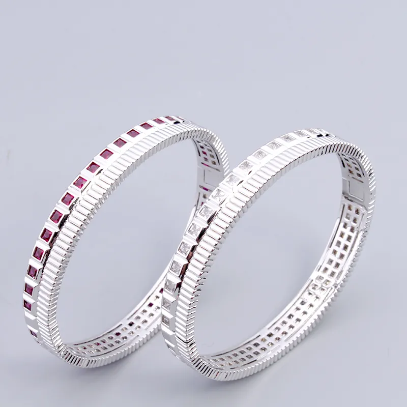 torque Square Dia Bracelet Sier Designer Bangle Gear Jewelry Femme Set Love Women Men Couple Bracelets Jewlery_voghion.com