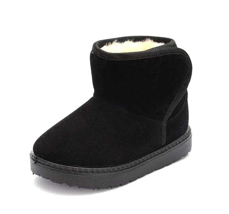 Cizme de iarnă antiderapante pentru copii, model cald, cu zăpadă, pentru copii, Littlesprouts, schi, culoare solidă, talpă moale și groasă_voghion.com